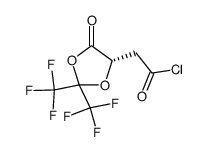 ((5S)-2,2-bis-(trifluoromethyl)-4-oxo-1,3-dioxolan-5-yl)-acetyl chloride结构式