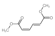 2,4-Hexadienedioicacid, 1,6-dimethyl ester structure