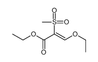 ethyl 3-ethoxy-2-methylsulfonylprop-2-enoate Structure