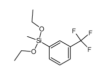 3-trifluoromethyl-1-(diethoxymethylsilyl)benzene Structure