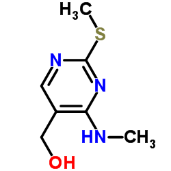 (4-甲基氨基-2-甲烷磺酰基-嘧啶-5-基)-甲醇结构式