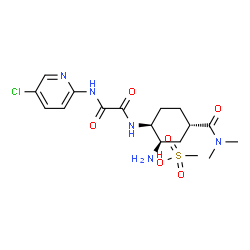 N-[(1S,2R,4S)-2-Amino-4-(dimethylcarbamoyl)cyclohexyl]-N'-(5-chloro-2-pyridinyl)ethanediamide methanesulfonate (1:1) Structure