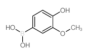 (4-羟基-3-甲氧基苯基)硼酸结构式