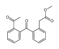 methyl 2-[2-(2-acetylbenzoyl)phenyl]acetate Structure