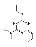 N-[4,6-bis(ethylamino)-1,3,5-triazin-2-yl]-N-methylhydroxylamine结构式