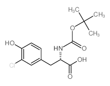 Boc-3-氯-L-酪氨酸二环己基铵盐结构式