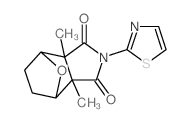 3a,7a-dimethyl-2-(1,3-thiazol-2-yl)-4,5,6,7-tetrahydro-octahydro-1H-4,7-epoxyisoindole-1,3-dione Structure