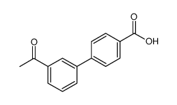 3-乙酰基-联苯-4-羧酸结构式