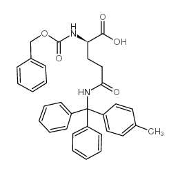 Nα-Z-Ndelta-4-甲基三苯甲基-D-谷氨酰胺结构式