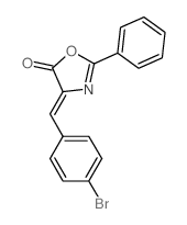 4-[(4-bromophenyl)methylidene]-2-phenyl-1,3-oxazol-5-one结构式