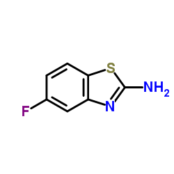 2-氨基-5-氟苯并噻唑结构式
