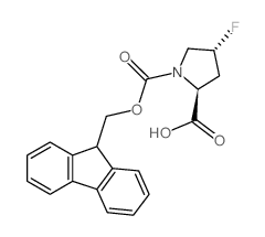 (2S,4R)-4-氟-1-Fmoc-吡咯烷-2-羧酸结构式