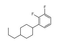 1,2-difluoro-3-(4-propylcyclohexyl)benzene Structure