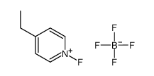 4-ethyl-1-fluoropyridin-1-ium,tetrafluoroborate Structure