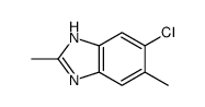 (9ci)-5-氯-2,6-二甲基-1H-苯并咪唑结构式