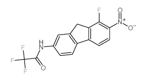 Acetamide,2,2,2-trifluoro-N-(8-fluoro-7-nitro-9H-fluoren-2-yl)- Structure