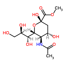 n-acetylneuraminic acid methyl ester Structure