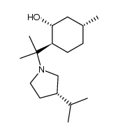 (3'S)-8-(3'-isopropylpyrrolidinyl)menthol Structure