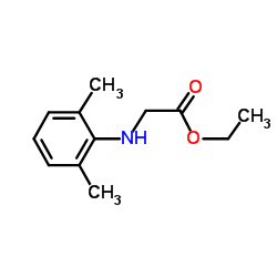 Ethyl N-(2,6-dimethylphenyl)glycinate结构式