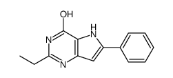 2-ethyl-6-phenylpyrrolo[3,2-d]pyrimidine-4-ol Structure