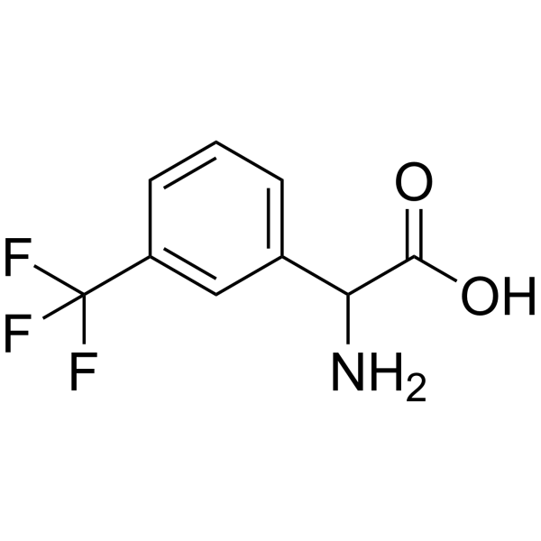Amino[3-(trifluoromethyl)phenyl]acetic acid Structure