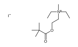2-(2,2-dimethylpropanoyloxy)ethyl-diethyl-methylazanium,iodide结构式