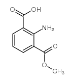 2-氨基-3-羧酸苯甲酸甲酯结构式