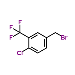 4-Chloro-3-(trifluoromethyl)benzyl bromide Structure