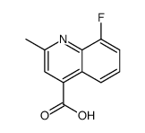 8-氟-2-甲基喹啉-4-羧酸结构式