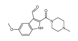 5-methoxy-2-(4-methylpiperazine-1-carbonyl)-1H-indole-3-carbaldehyde Structure