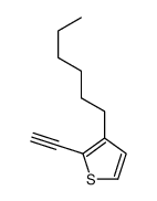 2-ethynyl-3-hexylthiophene Structure