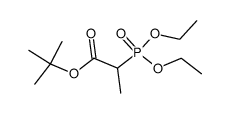 tert-butyl α-(diethoxyphosphinyl)propionate Structure