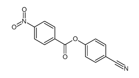 (4-cyanophenyl) 4-nitrobenzoate结构式