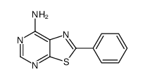 2-苯基噻唑并[5,4-d]嘧啶-7-胺结构式