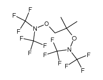 1,2-bis[bis(trifluoromethyl)amino-oxy]-2-methylpropane Structure