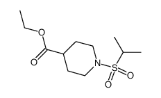1-(isopropylsulphonyl)-4-(ethoxycarbonyl)piperidine结构式