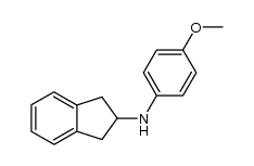 N-(4-methoxyphenyl)-2,3-dihydro-1H-inden-2-amine结构式