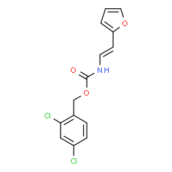 2,4-DICHLOROBENZYL N-[2-(2-FURYL)VINYL]CARBAMATE结构式