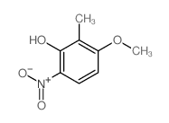 3-methoxy-2-methyl-6-nitrophenol结构式