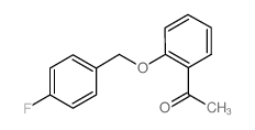 2'-(4-FLUOROBENZYLOXY)ACETOPHENONE结构式