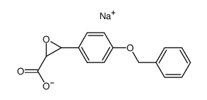 sodium 3-(4-benzyloxyphenyl)oxiran-2-carboxylate结构式