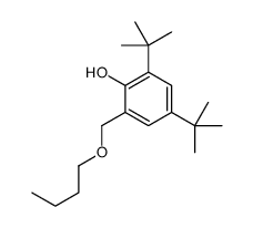 2-(butoxymethyl)-4,6-ditert-butylphenol结构式