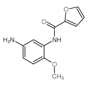 N-(5-氨基-2-甲氧基苯基)-2-糠酰胺结构式