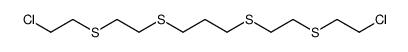 1,3-bis[2-(2-chloroethylsulfanyl)ethylsulfanyl]propane结构式