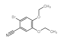 2-溴-4,5-二乙氧基苯甲腈结构式