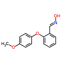 (E)-N-Hydroxy-1-[2-(4-methoxyphenoxy)phenyl]methanimine Structure