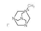 3,5,7-Triaza-1-azoniatricyclo[3.3.1.13,7]decane,1-methyl-, iodide (1:1) Structure