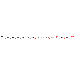 六聚乙二醇单癸醚结构式