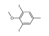 1,3-diiodo-2-methoxy-5-methylbenzene结构式