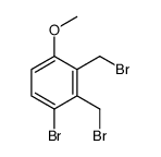 1-bromo-2,3-bis(bromomethyl)-4-methoxybenzene结构式